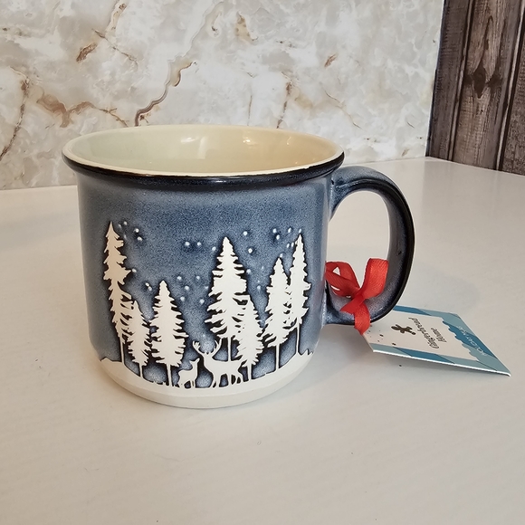 Global Design Forest Deer Holiday Coffee Mug Cup - Picture 4 of 15